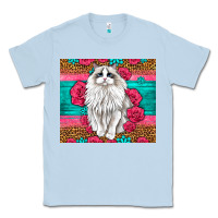 Dusty Blue Western Ragdoll Cat Classic Tee - LillyAllenDesigns