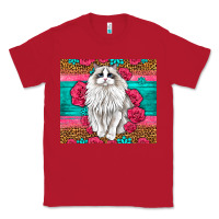 Red Western Ragdoll Cat Classic Tee - LillyAllenDesigns
