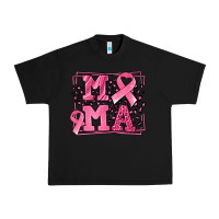 Black Breast Cancer Awareness mama ribbon Urban Heavy Tee - LillyAllenDesigns