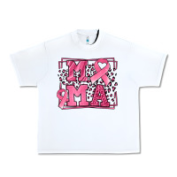 White Breast Cancer Awareness mama ribbon Urban Heavy Tee - LillyAllenDesigns