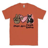 Copper peace love french bulldog Classic Tee - JahusDesignShop
