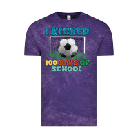 Cloud Purple i kicked 100 days of school Vintage Tee - LillyAllenDesigns