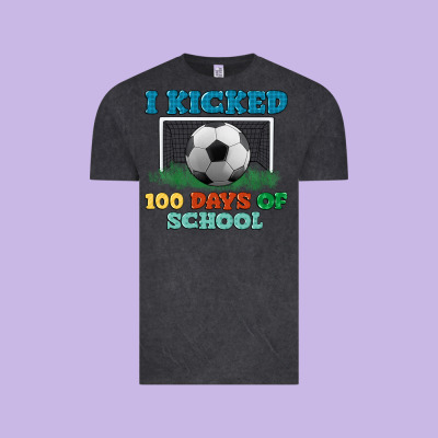 I Kicked 100 Days Of School Vintage Tee Designed By Lillyallendesigns