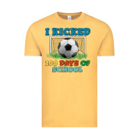 Vintage Mustard i kicked 100 days of school Vintage Tee - LillyAllenDesigns