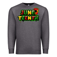 Charcoal Heather juneteenth Premium Sweatshirt - FaDigitalArtStudio