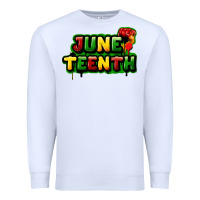 White juneteenth Premium Sweatshirt - FaDigitalArtStudio