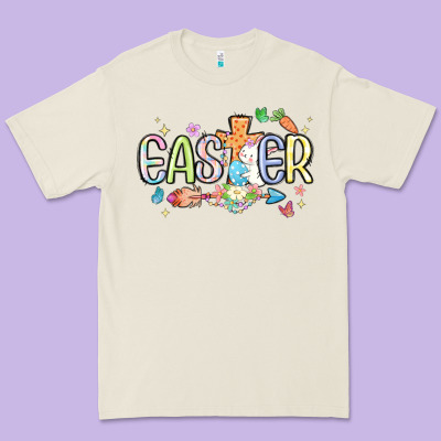 Easter Cross With Bunny Premium Tee Designed By Maliassmallbusiness