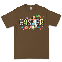 Cacao easter cross with bunny Premium Tee - MaliasSmallBusiness