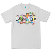Dove Grey easter cross with bunny Premium Tee - MaliasSmallBusiness