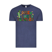 Vintage Denim one lucky teacher Vintage Tee - LillyAllenDesigns