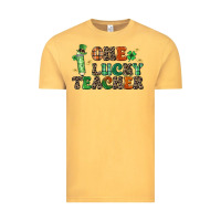 Vintage Mustard one lucky teacher Vintage Tee - LillyAllenDesigns