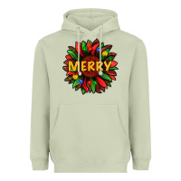Matcha merry christmas with light sunflower bbs Heavyweight Hoodie - BundleAndBundleShop
