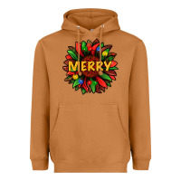 Merry Christmas With Light Sunflower Bbs Heavyweight Hoodie | Teevron