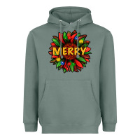 Sage merry christmas with light sunflower bbs Heavyweight Hoodie - BundleAndBundleShop