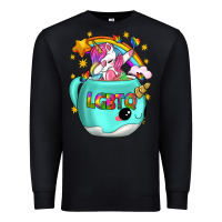 Black LGBTQ Unicorn And Narwhal Mug Premium Sweatshirt - BundleAndBundleShop