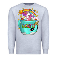 Heather Grey LGBTQ Unicorn And Narwhal Mug Premium Sweatshirt - BundleAndBundleShop