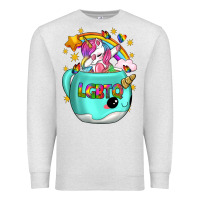Oatmeal Heather LGBTQ Unicorn And Narwhal Mug Premium Sweatshirt - BundleAndBundleShop