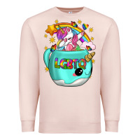 Pale Pink LGBTQ Unicorn And Narwhal Mug Premium Sweatshirt - BundleAndBundleShop