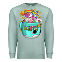 Seafoam LGBTQ Unicorn And Narwhal Mug Premium Sweatshirt - BundleAndBundleShop