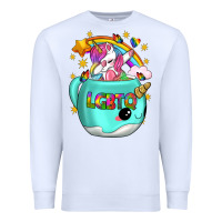White LGBTQ Unicorn And Narwhal Mug Premium Sweatshirt - BundleAndBundleShop