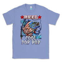 Colony Blue reel cool pop pop american flag bass Classic Tee - LillyAllenDesigns