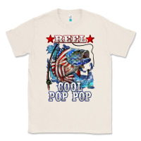 Natural reel cool pop pop american flag bass Classic Tee - LillyAllenDesigns