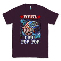 Plum reel cool pop pop american flag bass Classic Tee - LillyAllenDesigns