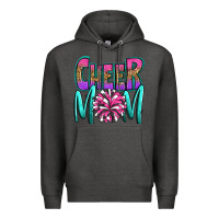 Charcoal Heather cheer mom Premium Hoodie - OliviaCreatesArt