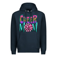Navy cheer mom Premium Hoodie - OliviaCreatesArt