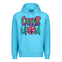 Ocean Blue cheer mom Premium Hoodie - OliviaCreatesArt
