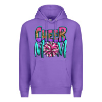 Purple cheer mom Premium Hoodie - OliviaCreatesArt