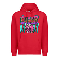 Red cheer mom Premium Hoodie - OliviaCreatesArt
