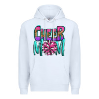 White cheer mom Premium Hoodie - OliviaCreatesArt