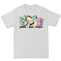 Dove Grey peace love peeps Premium Tee - MaliasSmallBusiness
