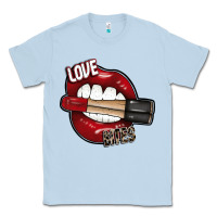 Dusty Blue Love Bites Classic Tee - SublimationCraftShop