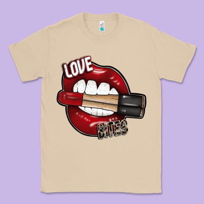 Love Bites Classic Tee Designed By Sublimationcraftshop