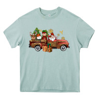 Arona Christmas Truck Elf Santa snowman reindeer Heavy Core Tee - NancyCooperArtShop