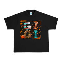Black Fall Autumn Leopard Gigi Urban Heavy Tee - LillyAllenDesigns