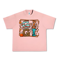 Salmon Fall Autumn Leopard Gigi Urban Heavy Tee - LillyAllenDesigns