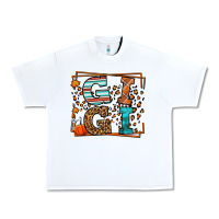 White Fall Autumn Leopard Gigi Urban Heavy Tee - LillyAllenDesigns