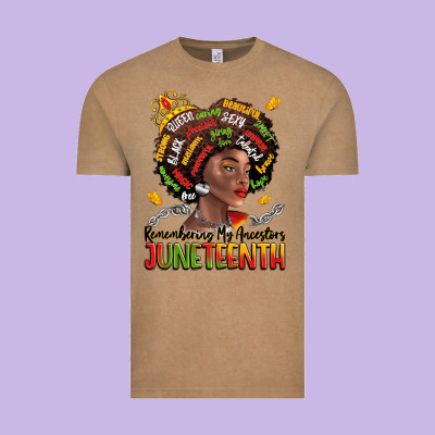 Remembering My Ancestors Juneteenth Vintage Tee Designed By Lillyallendesigns