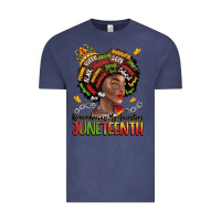 Vintage Denim remembering my ancestors juneteenth Vintage Tee - LillyAllenDesigns
