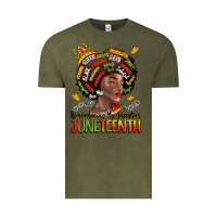 Vintage Olive remembering my ancestors juneteenth Vintage Tee - LillyAllenDesigns