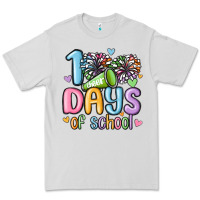 Dove Grey 100 days of school cheer Premium Tee - MaliasSmallBusiness