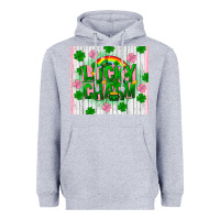 Heather Grey lucky charm st patricks day Heavyweight Hoodie - FaDigitalArtStudio