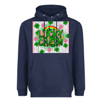 Navy lucky charm st patricks day Heavyweight Hoodie - FaDigitalArtStudio