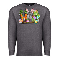 Charcoal Heather hop easter day Premium Sweatshirt - FaDigitalArtStudio