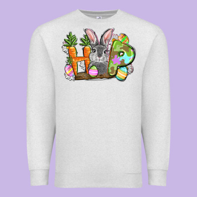 Hop Easter Day Premium Sweatshirt Designed By Fadigitalartstudio