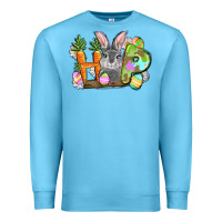 Ocean Blue hop easter day Premium Sweatshirt - FaDigitalArtStudio