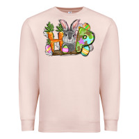 Pale Pink hop easter day Premium Sweatshirt - FaDigitalArtStudio